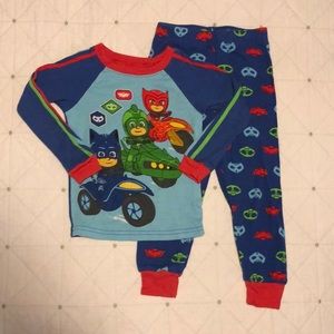 PJ Masks PJ Mask Toddler Boys Snug Fit Cotton Long Sleeve Pajamas, 2pc Set PJ4